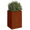 vidaXL Fioriera 42x38x75 cm Acciaio Corten
