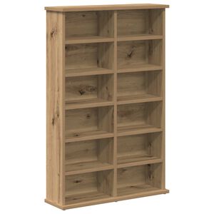 vidaXL Mobile per CD Rovere Artigianale 60 x 17 x 92 cm