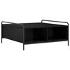 vidaXL Tavolino da salotto Rovere Nero 90 x 90 x 41 cm