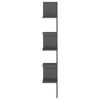 vidaXL Scaffale Angolare Muro Grigio 20x20x127,5cm Truciolato