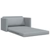 vidaXL Divano Letto Pieghevole Grigio chiaro 124 x 71 x 78 cm Tessuto