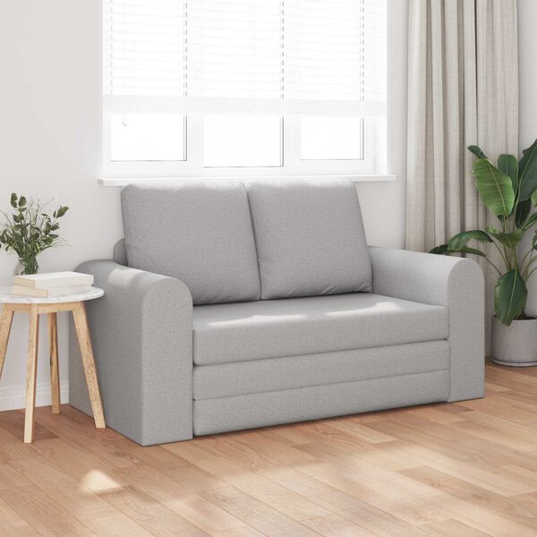 vidaXL Divano letto 60cm Grigio Nuvola Tessuto