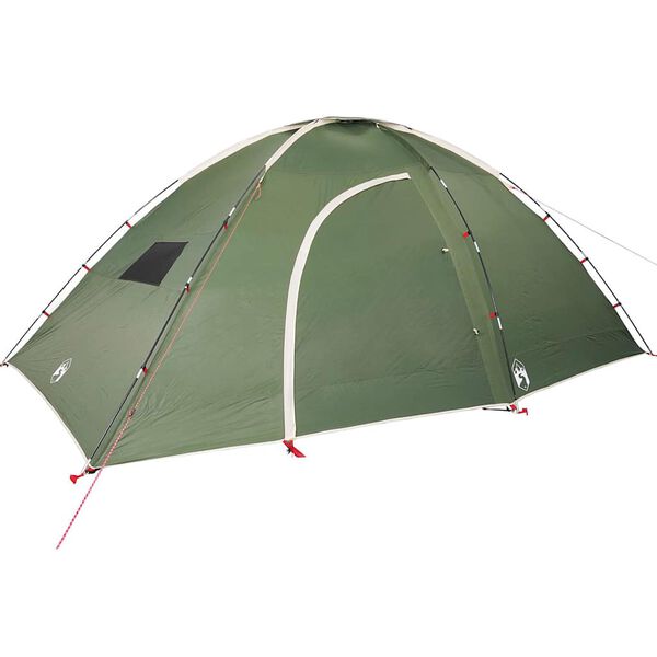 vidaXL Tenda da Campeggio per 8 Persone Verde Impermeabile