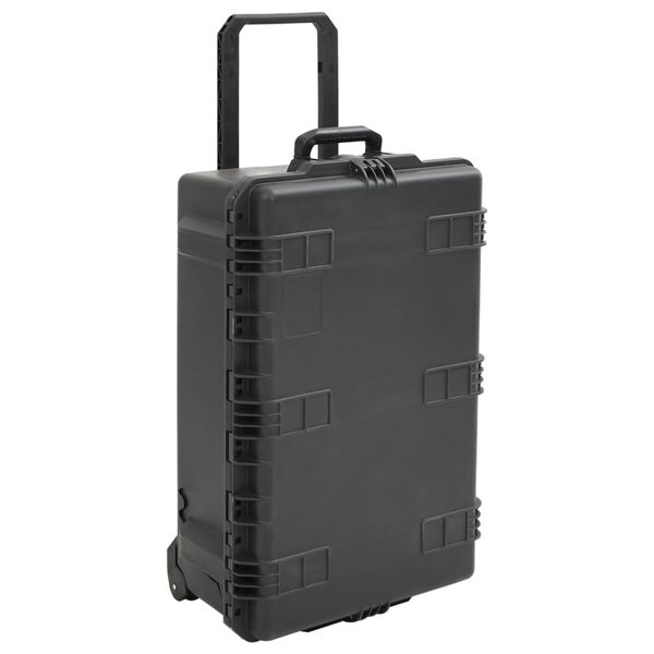 vidaXL Valigetta da Volo Portatile Nera 79,5x51,5x30,5 cm in PP