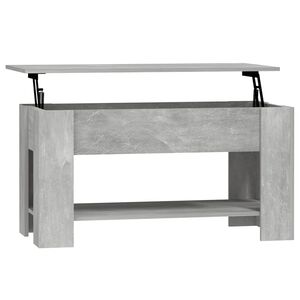 vidaXL Tavolino Salotto Grigio Cemento 101x49x52 cm Legno Multistrato