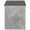 vidaXL Panca per ingresso con cuscino Grigio Cemento 63 x 38 x 45 cm
