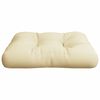 vidaXL Cuscino per Pallet Crema 58x58x10 cm in Tessuto