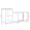 vidaXL Mobile per TV Grigio Cemento 100x35x55 cm Legno Multistrato