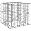 vidaXL Cesto Gabbione Argento 70x70x65 cm Ferro Zincato
