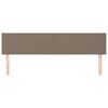 vidaXL Testiera 2 pz Tortora 80x5x78/88 cm in Tessuto