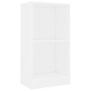 vidaXL Libreria Bianca 40x24x75 cm in Legno Multistrato