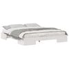 vidaXL Struttura del letto Bianco 200 x 200 cm
