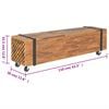 vidaXL Mobile Porta TV 110x30x32,5 cm in Legno Massello di Teak