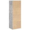 vidaXL Libreria Grigio Cemento 40x30x114 cm in Legno Multistrato