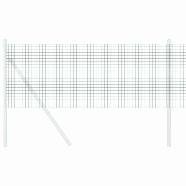 vidaXL Recinzione in Rete Saldato Verde 0.8 x 100 m Acciaio