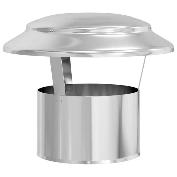 vidaXL Copertura per Camino Argento 25 x 25 x 20 cm