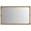 vidaXL Specchio da Bagno con Luci LED Rovere Artigianale 60x8,5x38 cm