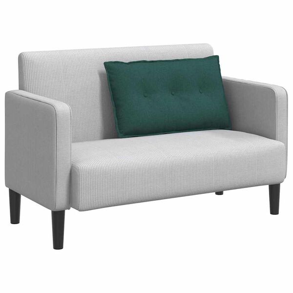 vidaXL Cuscino per Schiena Verde Scuro 80 x 19 x 50 cm Tessuto