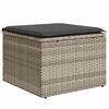 vidaXL Set Divano da Giardino 9pz con Cuscini Grigio Chiaro Polyrattan