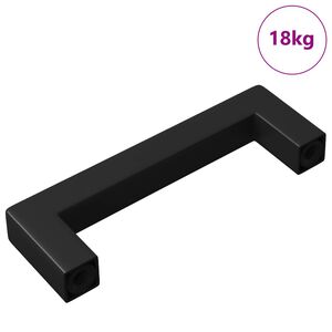 vidaXL Maniglia per Mobili 530 pz Nero 105 x 12 x 36 mm Ferro