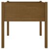 vidaXL Fioriera Giardino Marrone Ambra 70x70x70 cm Legno Massello Pino