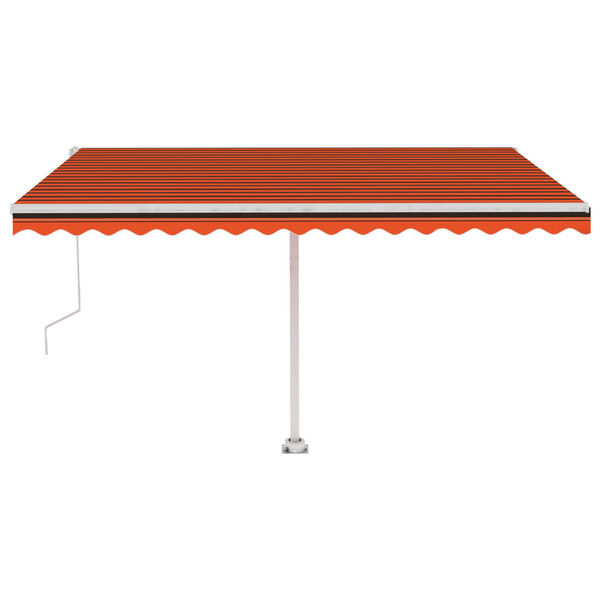 vidaXL Tenda da Sole Autoportante Automatica 450x350cm Arancio Marrone