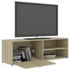vidaXL Mobile Porta TV Rovere Sonoma 120x34x37 cm in Legno Multistrato