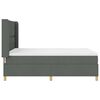 vidaXL Letto a molle con materasso con led Grigio 140 x 190 cm Tessuto