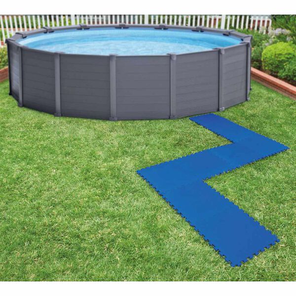 Intex Protezioni del Pavimento della Piscina 8 pz 50x50 cm Blu