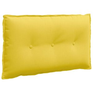vidaXL Cuscino per Schiena Giallo Chiaro 80 x 19 x 50 cm Tessuto