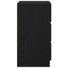vidaXL Comodino con 3 Cassetti Nero 39x35x65 cm