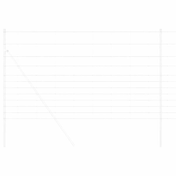 vidaXL Recinzione da campo Argento 25 x 1.4 m Acciaio zincato