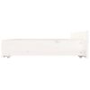 vidaXL Giroletto con Cassetti Bianco 120x190 cm Small Double