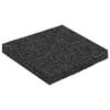 vidaXL Pad per patio in granuli di gomma Nero 9 x 9 x 0,8 cm Gomma