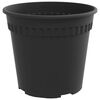 vidaXL Vaso Rotondo per Fiori 6 pcs Nero &Oslash; 19 x 16 cm Plastica
