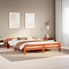 vidaXL Letto senza Materasso Marrone Cera 200x200 cm in Legno di Pino