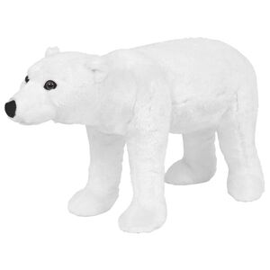 vidaXL Orso Polare in Peluche in Piedi Bianco XXL