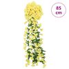 vidaXL Ghirlande Fiori Artificiali 3 pz Giallo 85 cm