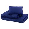 vidaXL Set Copripiumino Blu Marino 260x240 cm in Cotone