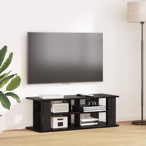 vidaXL Supporto TV Rovere Nero 96 x 35 x 33,5 cm
