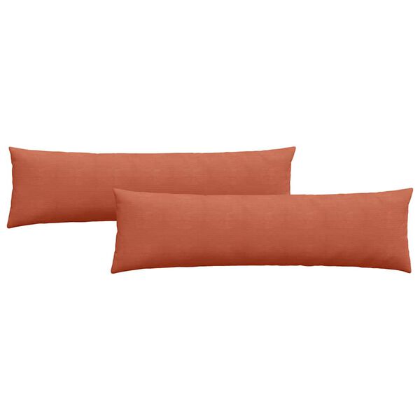 vidaXL Cuscini da Divano 2 pcs Rosso Arancio 145 x 40 cm