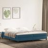 vidaXL Letto a Molle senza Materasso Blu Scuro 200x210 cm in Velluto