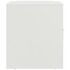 vidaXL Comodini 2 pz Bianchi 34,5x39x44 cm in Acciaio