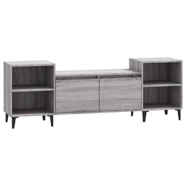 vidaXL Mobile TV Grigio Sonoma 160x35x55 cm in Legno Multistrato