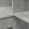 vidaXL Scrivania ad angolo Grigio cemento 101,5 x 149,5 x 149,5 cm
