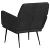 vidaXL Poltrona Nera 62x79x79 cm Velluto