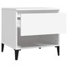 vidaXL Tavolino Bianco 50x46x50 cm in Legno Multistrato