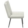 vidaXL Poltrona Relax 64x74x84 cm Crema in Velluto