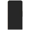vidaXL Armadietto a Muro Nero 60x30x60 cm in Legno Multistrato