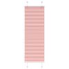 vidaXL Tenda Plissettata Rosa 50x150 cm Larghezza Tessuto 49,4 cm